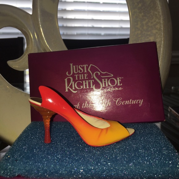 Just The Right Shoe NWOB! Step Into Summer Tequila Sunrise Item 25471 Excellent - Picture 3 of 8